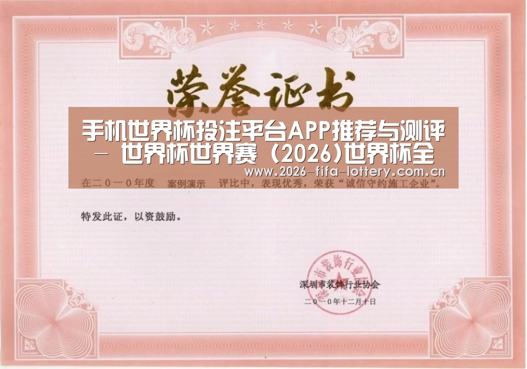 投注app荣誉证书一